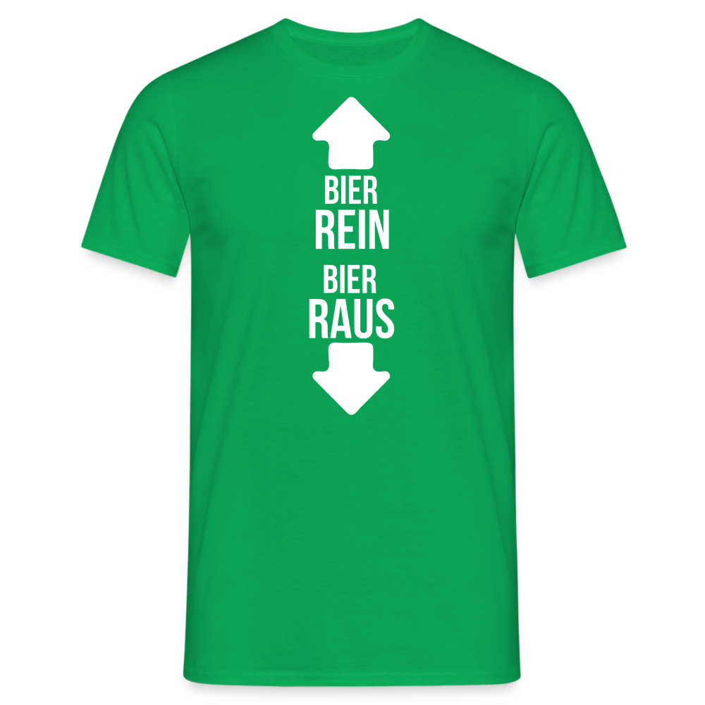 BIER REIN BIER RAUS - Herren T-Shirt - Kelly Green