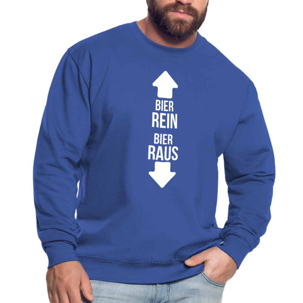 BIER REIN BIER RAUS - Unisex Pullover - Royalblau