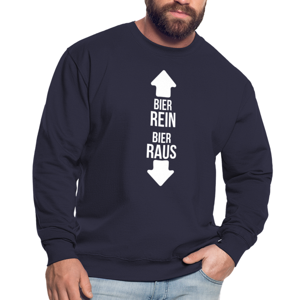 BIER REIN BIER RAUS - Unisex Pullover - Navy