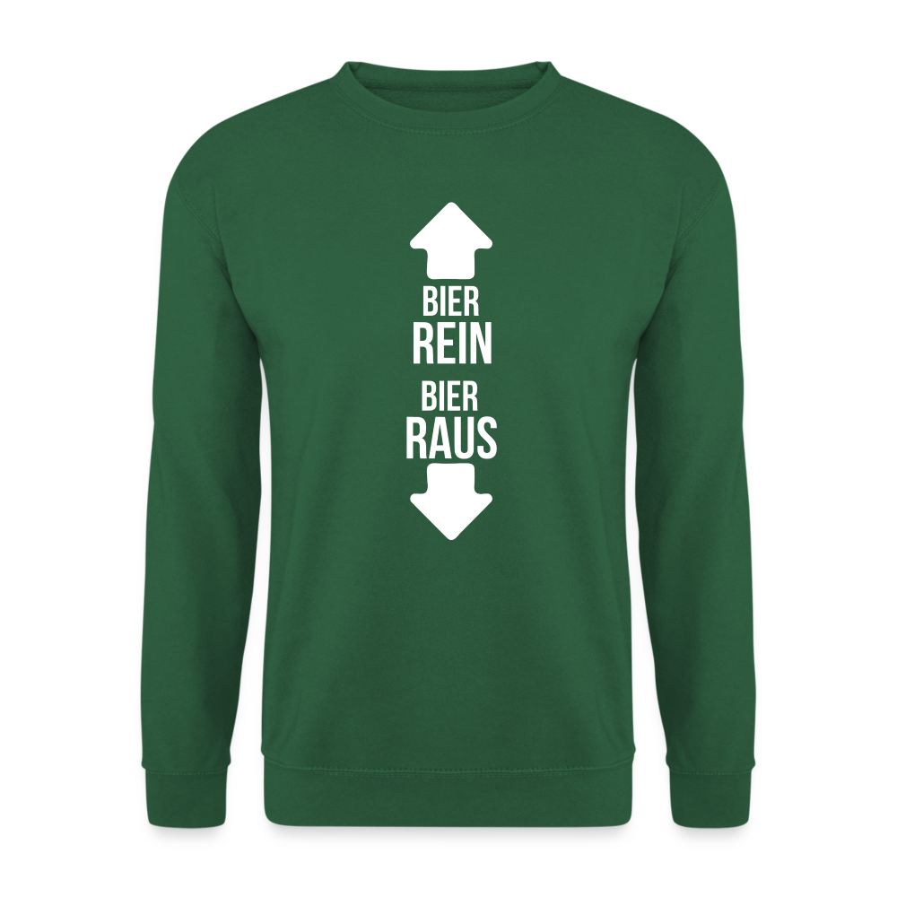 BIER REIN BIER RAUS - Unisex Pullover - Grün