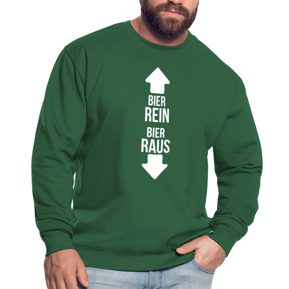 BIER REIN BIER RAUS - Unisex Pullover - Grün