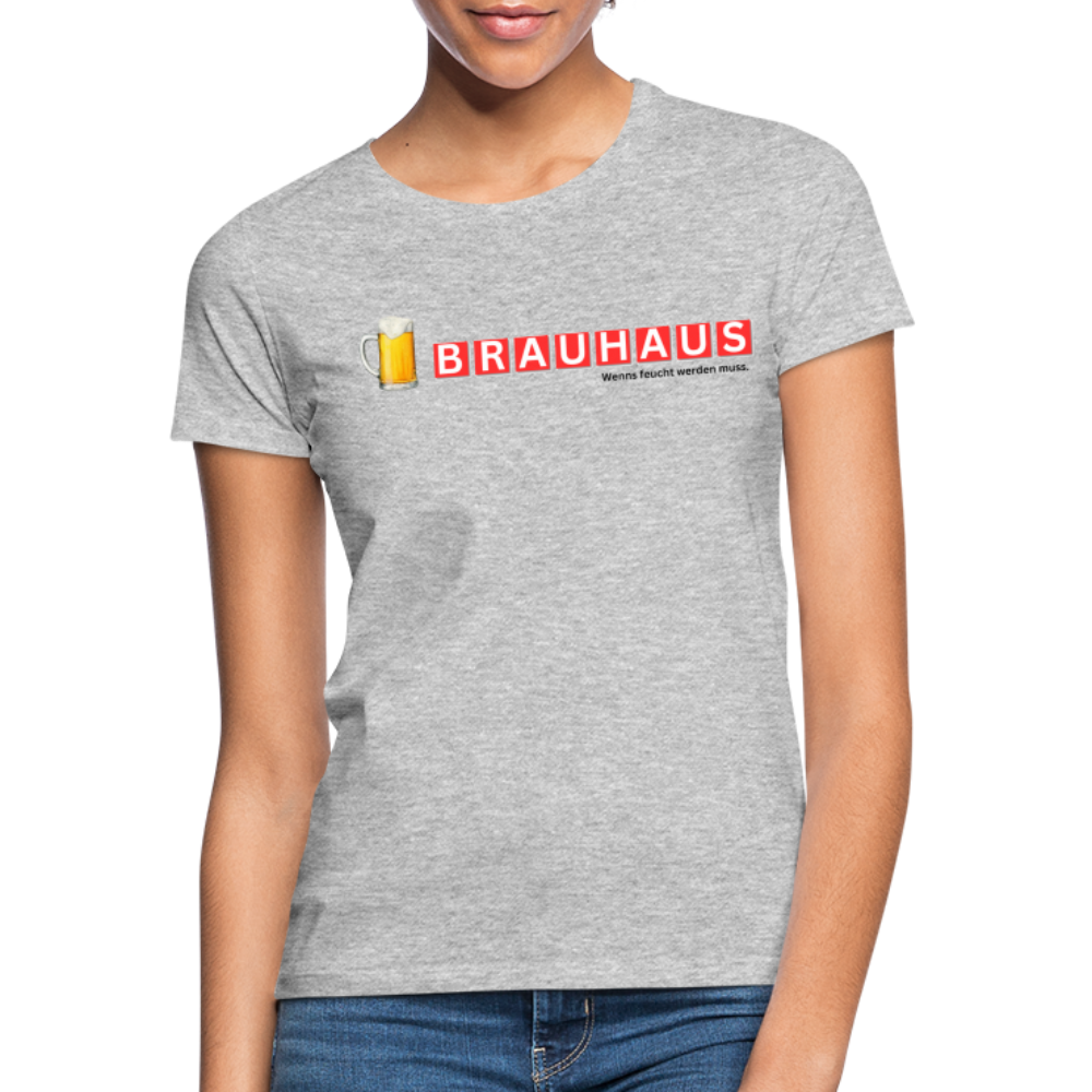 BRAUHAUS - Damen T-Shirt - Grau meliert