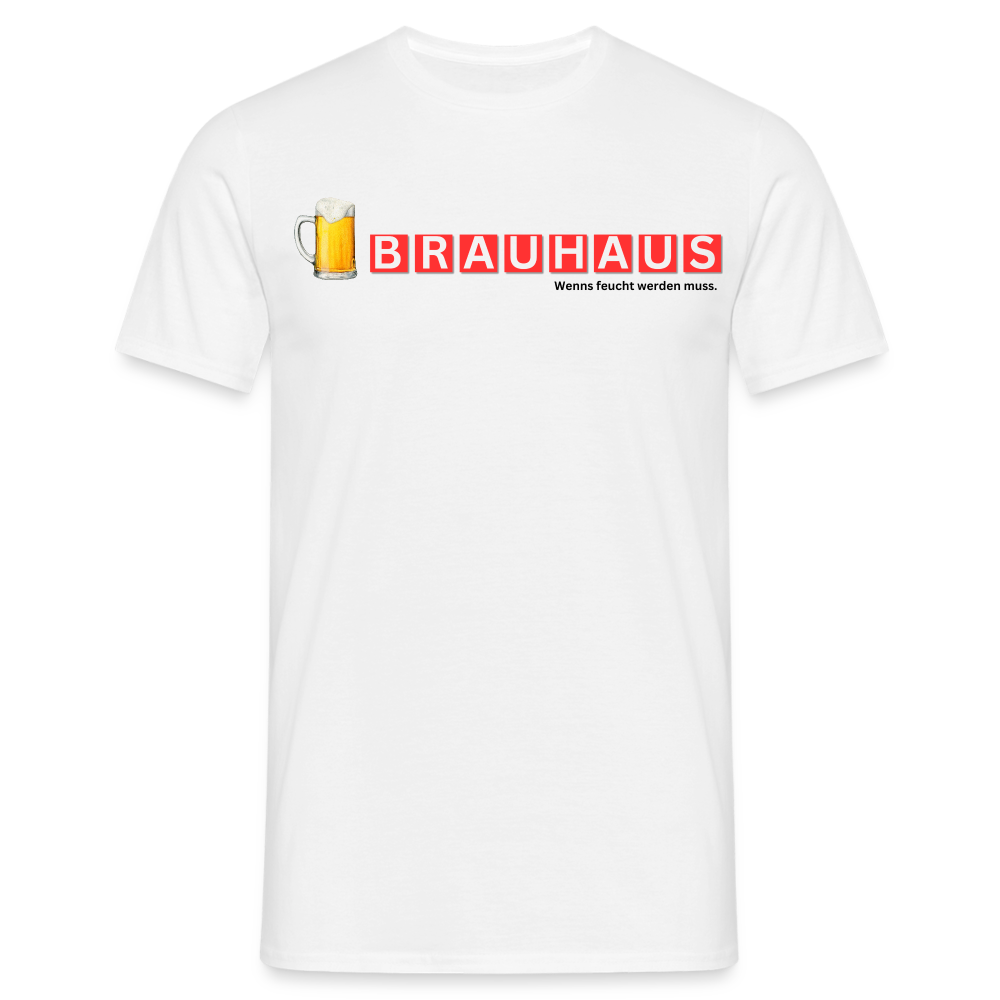 BRAUHAUS - Herren T-Shirt - weiß