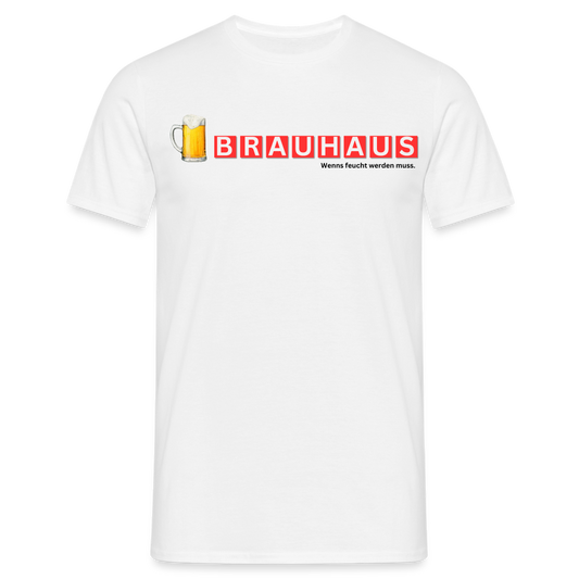 BRAUHAUS - Herren T-Shirt - weiß