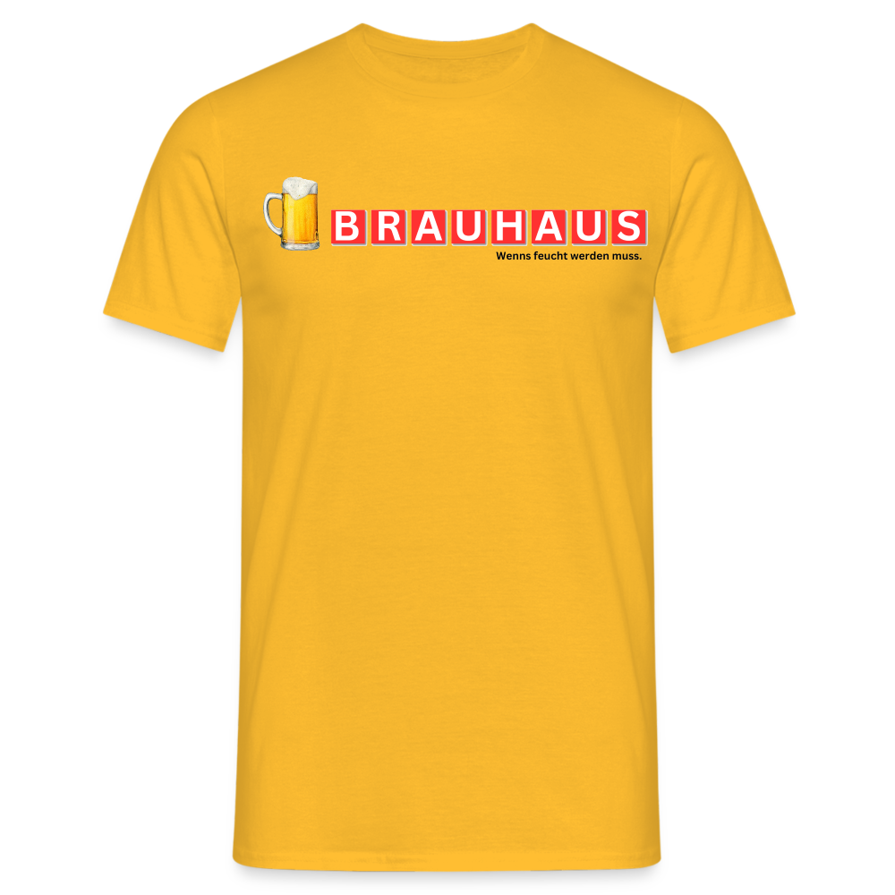 BRAUHAUS - Herren T-Shirt - Gelb