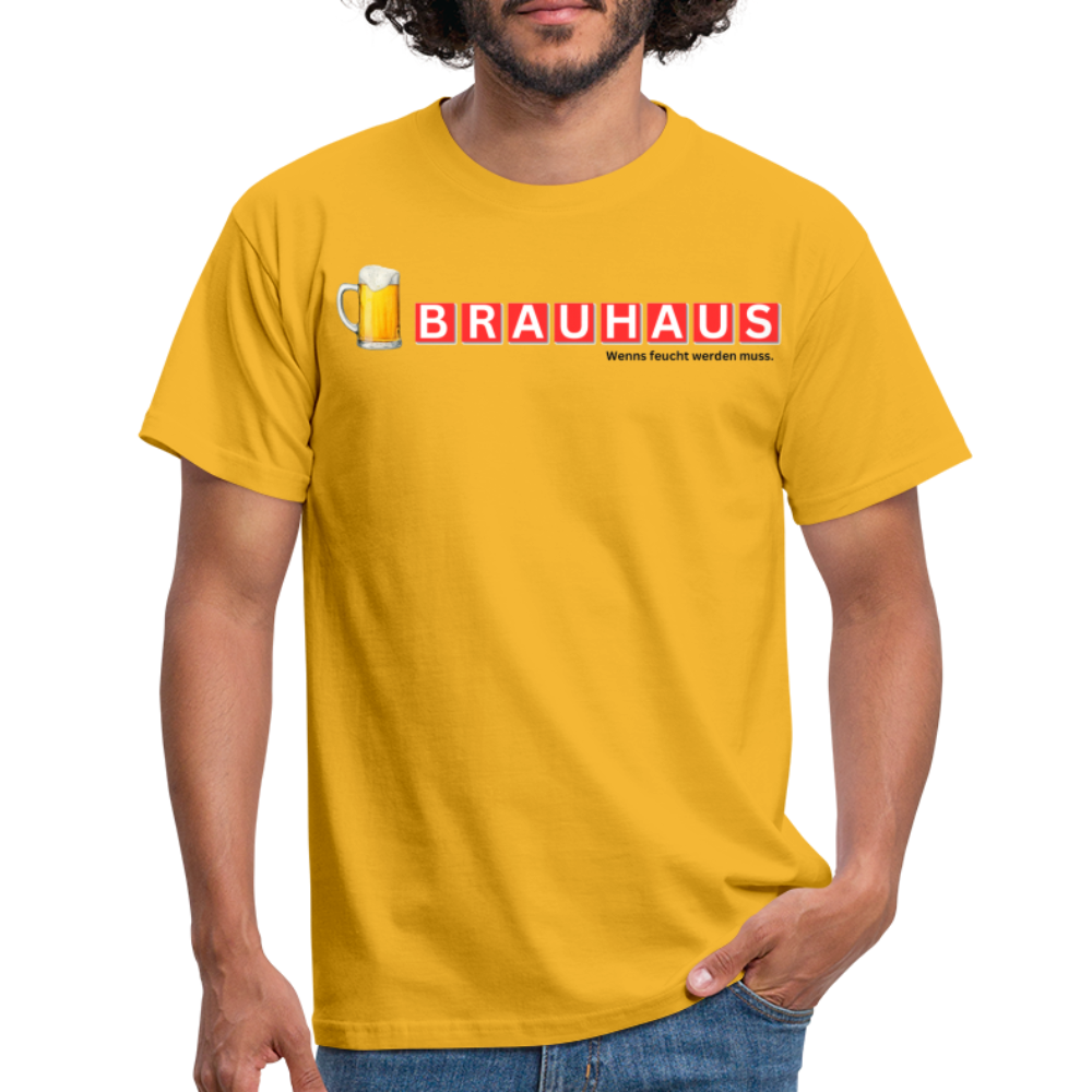 BRAUHAUS - Herren T-Shirt - Gelb