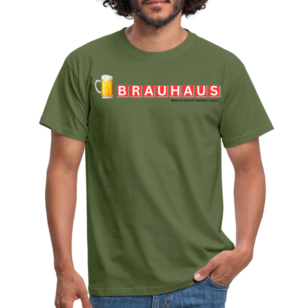 BRAUHAUS - Herren T-Shirt - Militärgrün