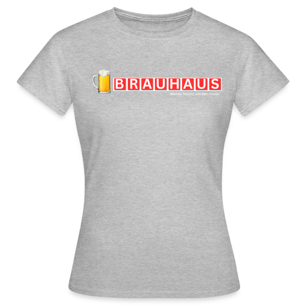 BRAUHAUS - Damen T-Shirt - Grau meliert