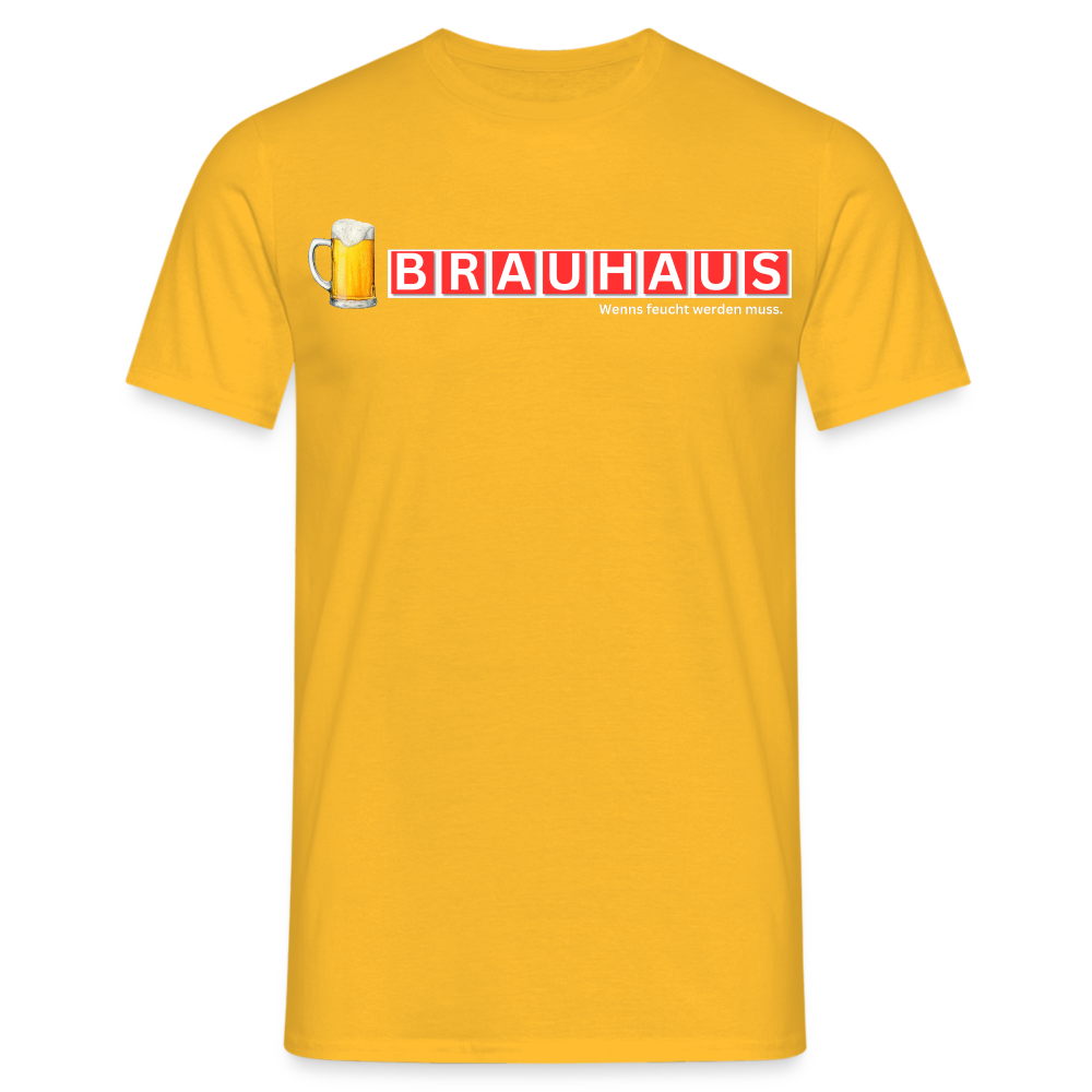 BRAUHAUS - Herren T-Shirt - Gelb