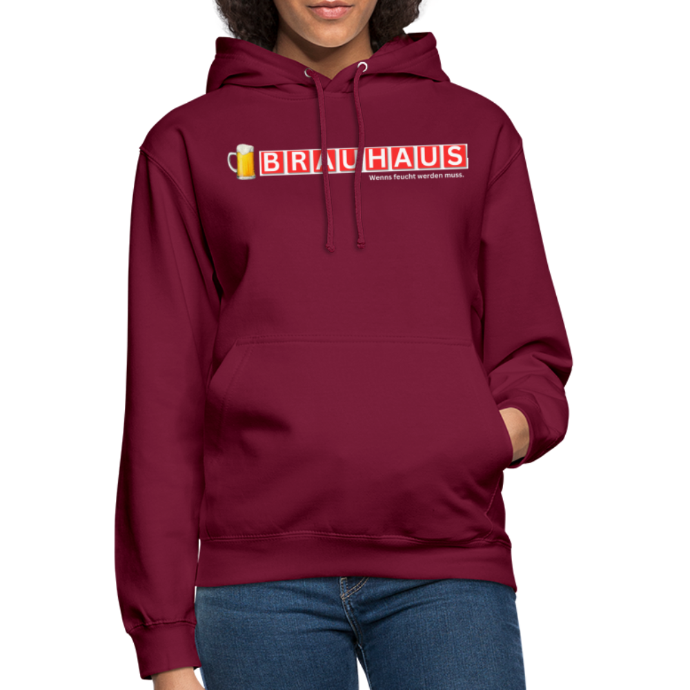 BRAUHAUS - Unisex Hoodie - Bordeaux