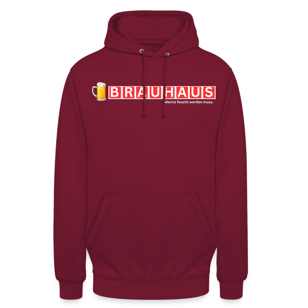 BRAUHAUS - Unisex Hoodie - Bordeaux