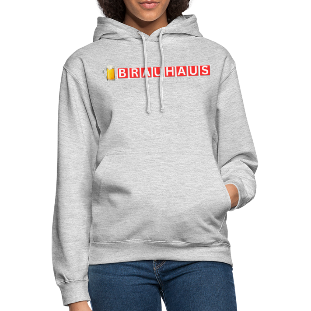 BRAUHAUS - Unisex Hoodie - Hellgrau meliert