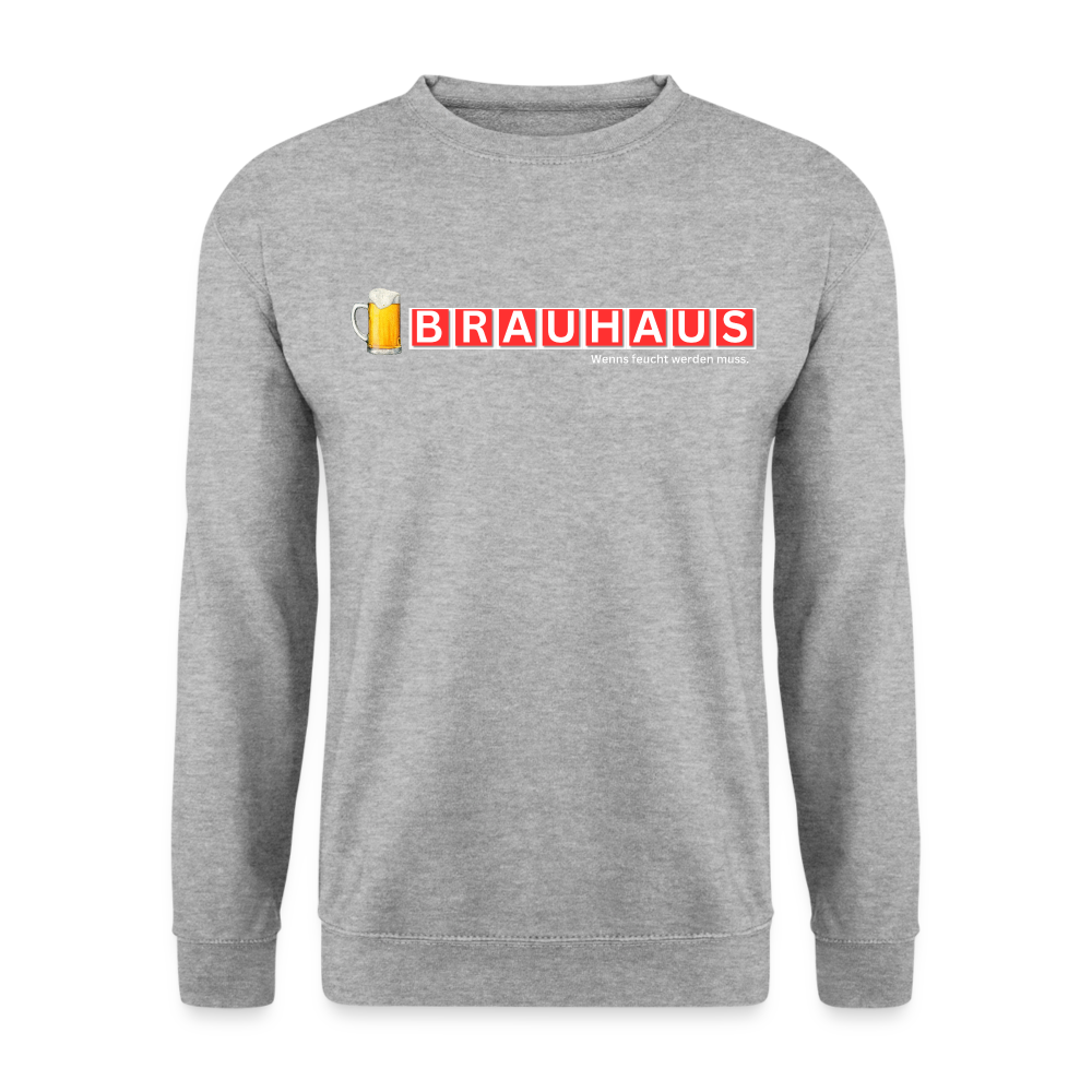 BRAUHAUS - Unisex Pullover - Weißgrau meliert