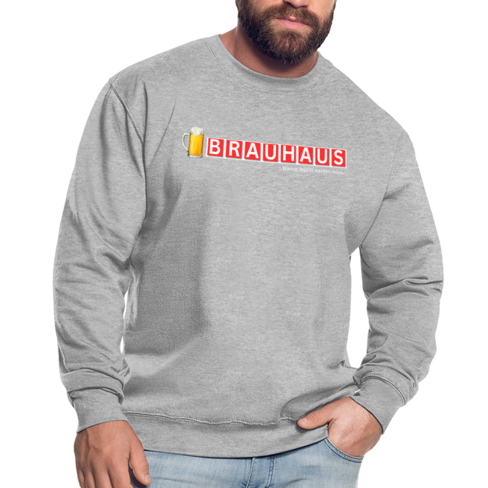 BRAUHAUS - Unisex Pullover - Weißgrau meliert