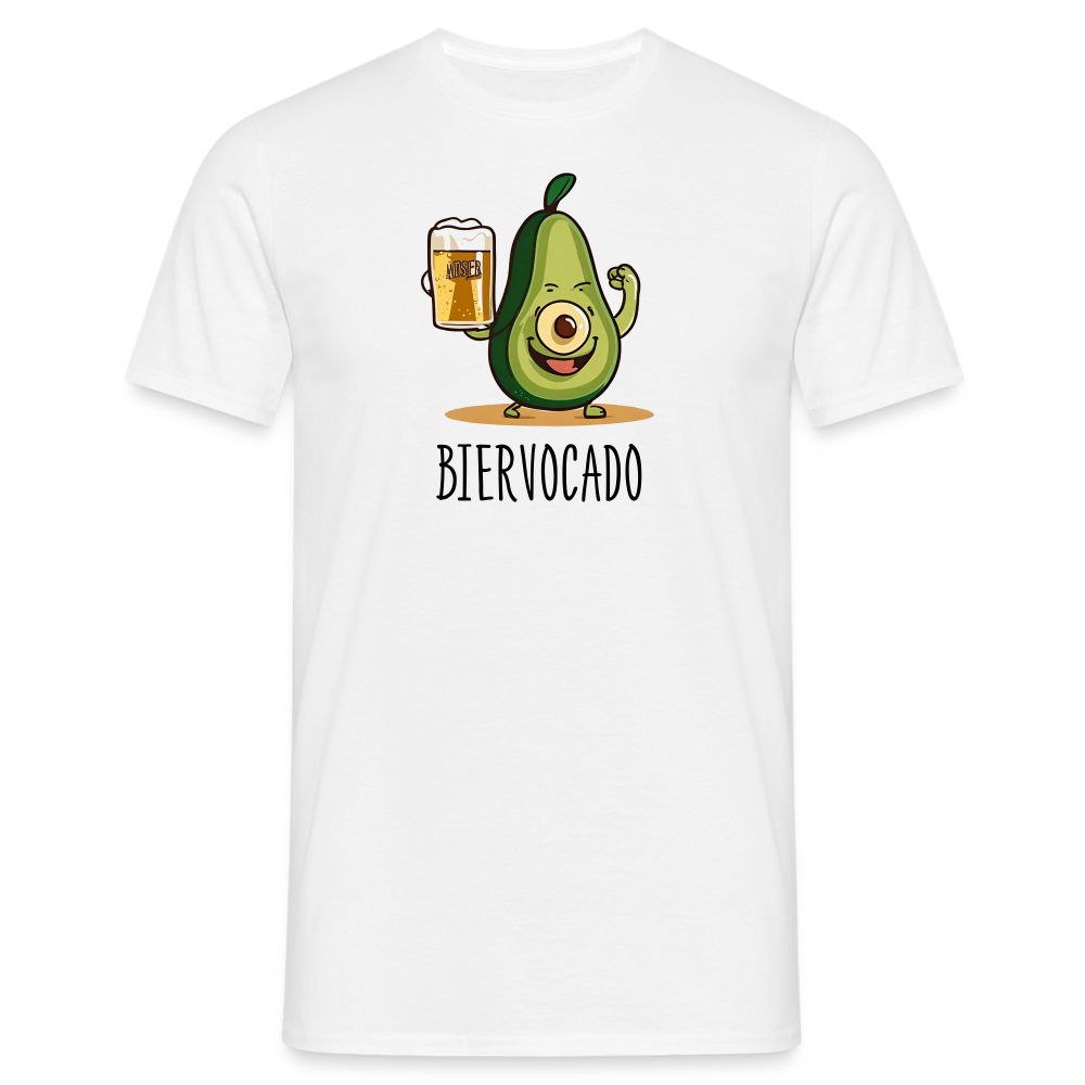 BIERVOCADO - Herren T-Shirt - weiß