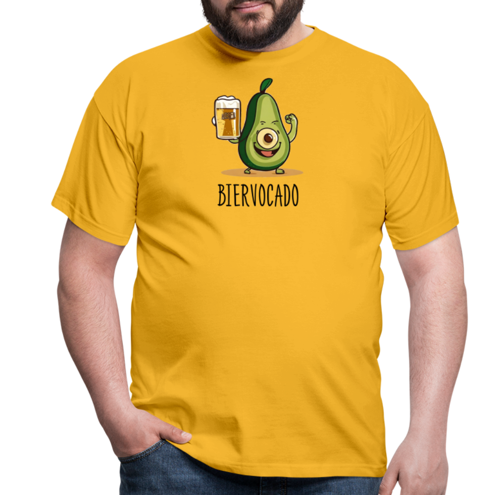 BIERVOCADO - Herren T-Shirt - Gelb