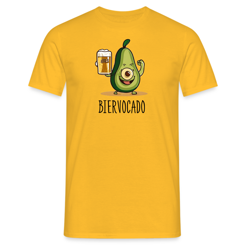 BIERVOCADO - Herren T-Shirt - Gelb