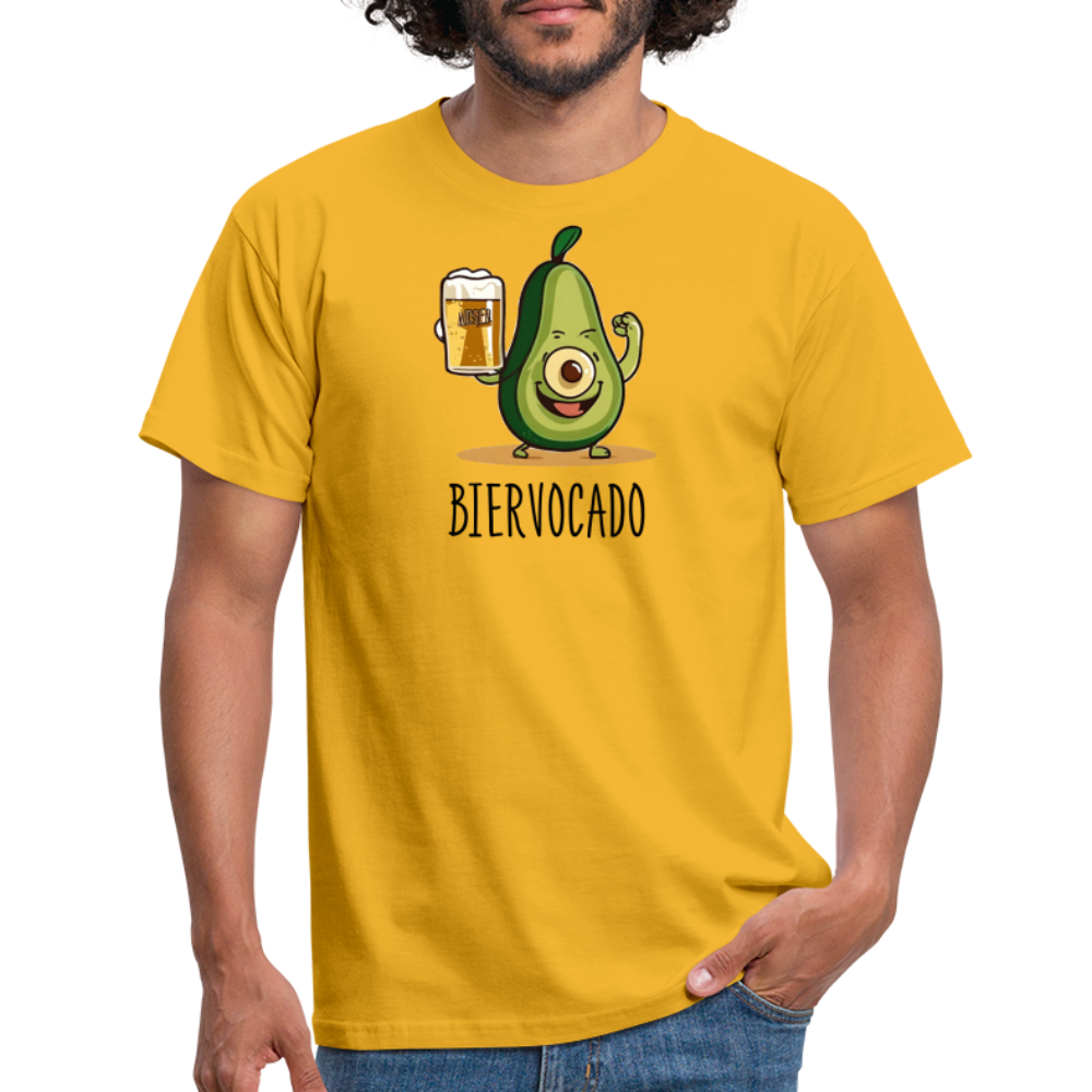 BIERVOCADO - Herren T-Shirt - Gelb