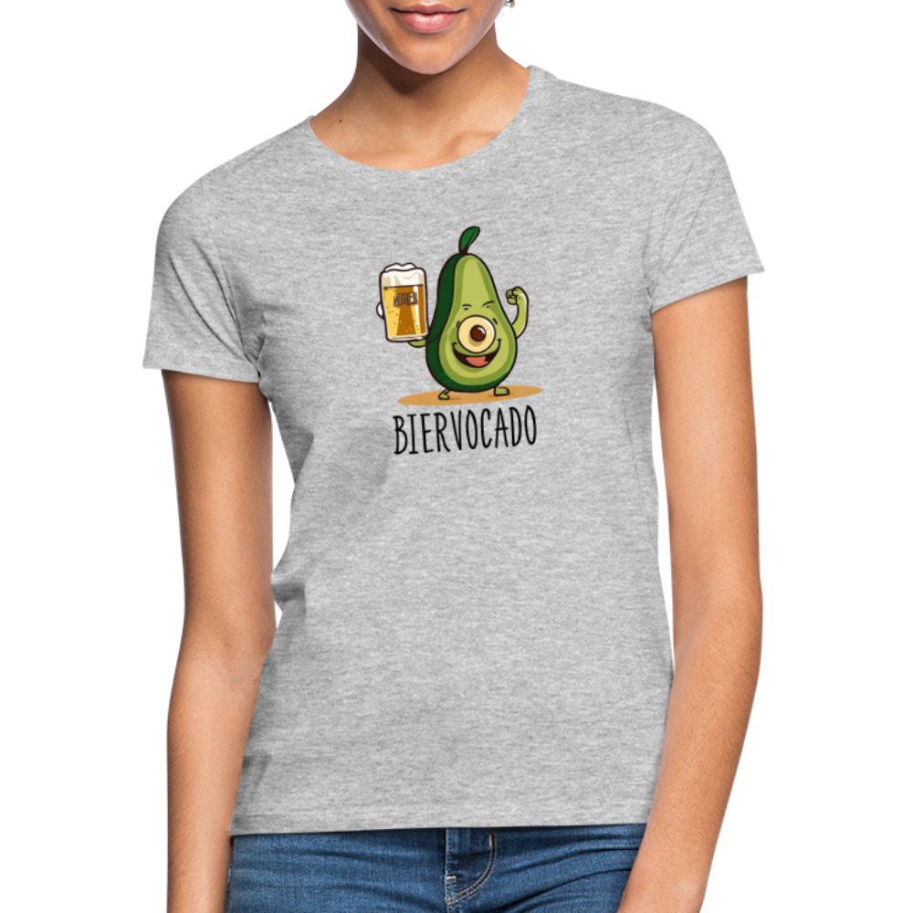 BIERVOCADO - Damen T-Shirt - Grau meliert