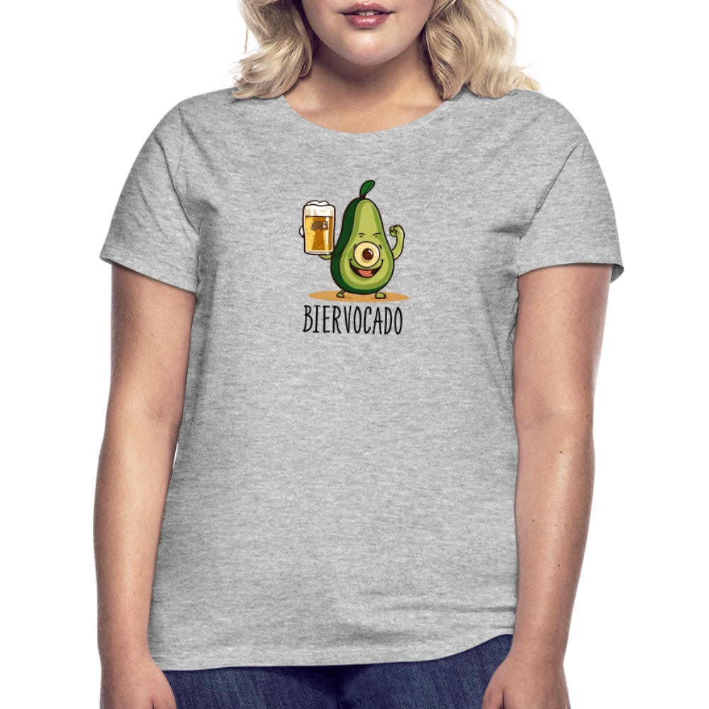 BIERVOCADO - Damen T-Shirt - Grau meliert