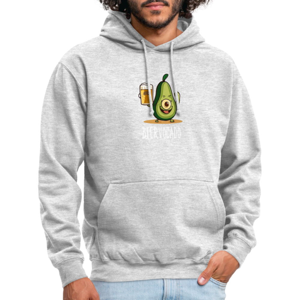 BIERVOCADO - Unisex Hoodie - Hellgrau meliert