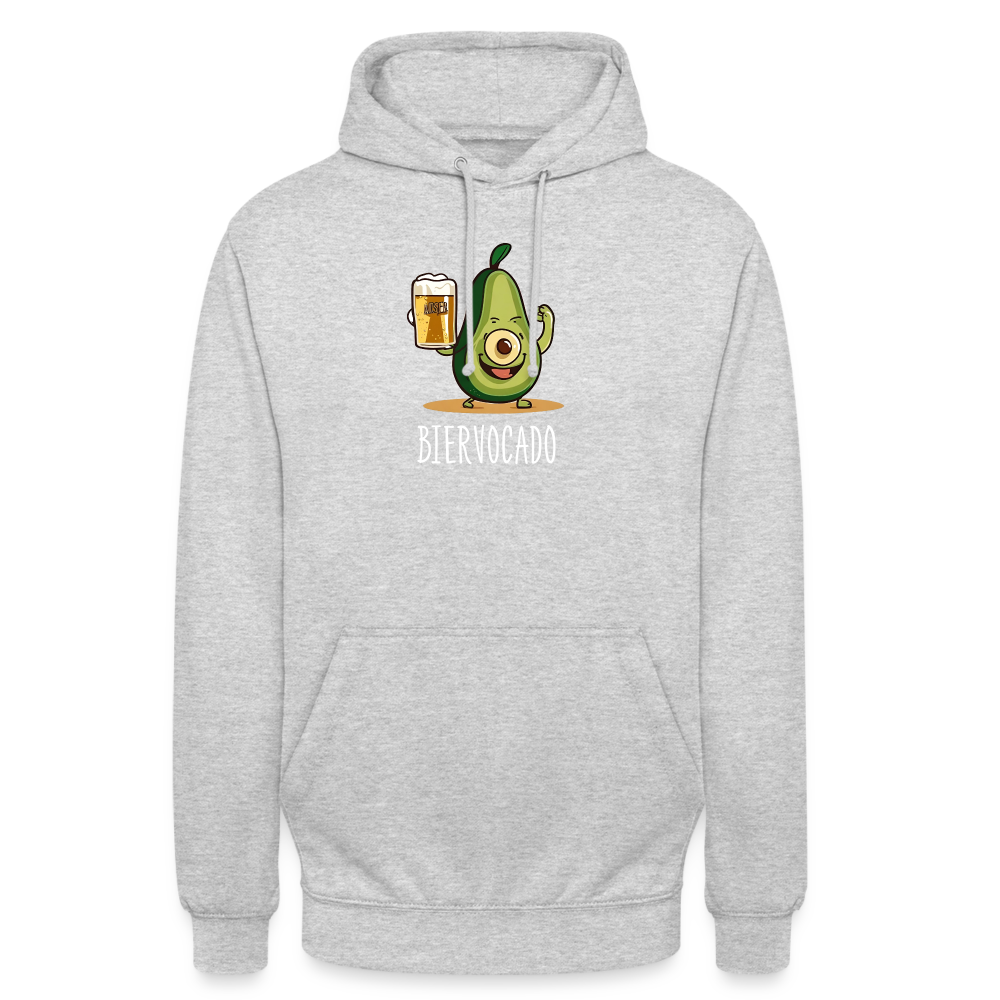 BIERVOCADO - Unisex Hoodie - Hellgrau meliert