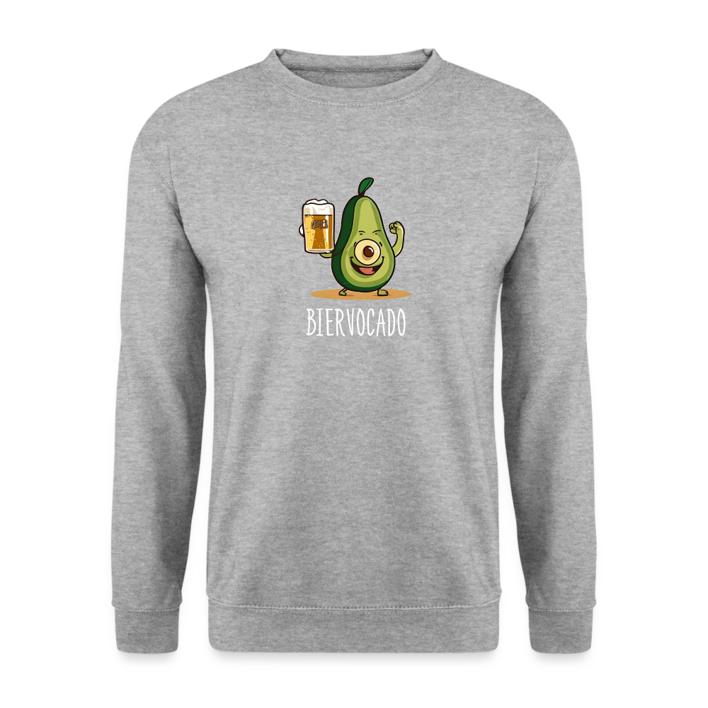 BIERVOCADO - Unisex Pullover - Weißgrau meliert