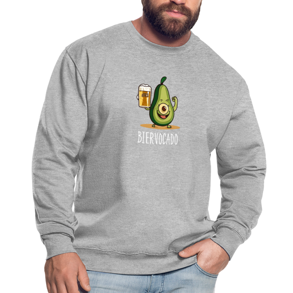 BIERVOCADO - Unisex Pullover - Weißgrau meliert