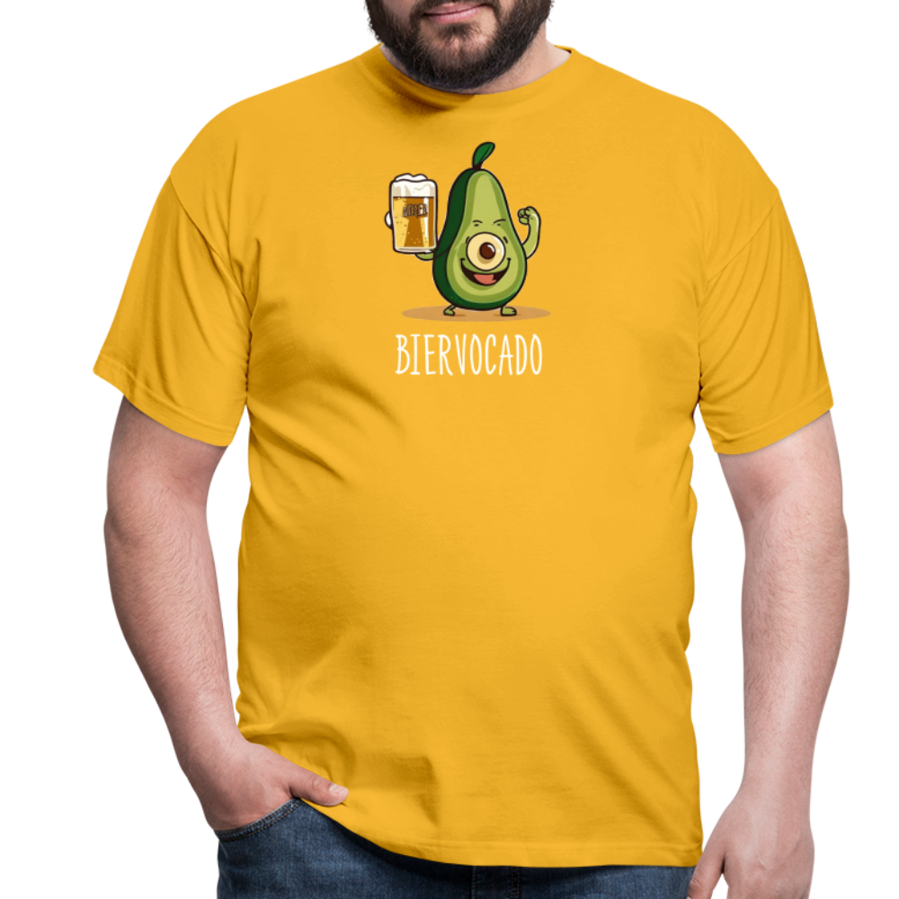 BIERVOCADO - Herren T-Shirt - Gelb