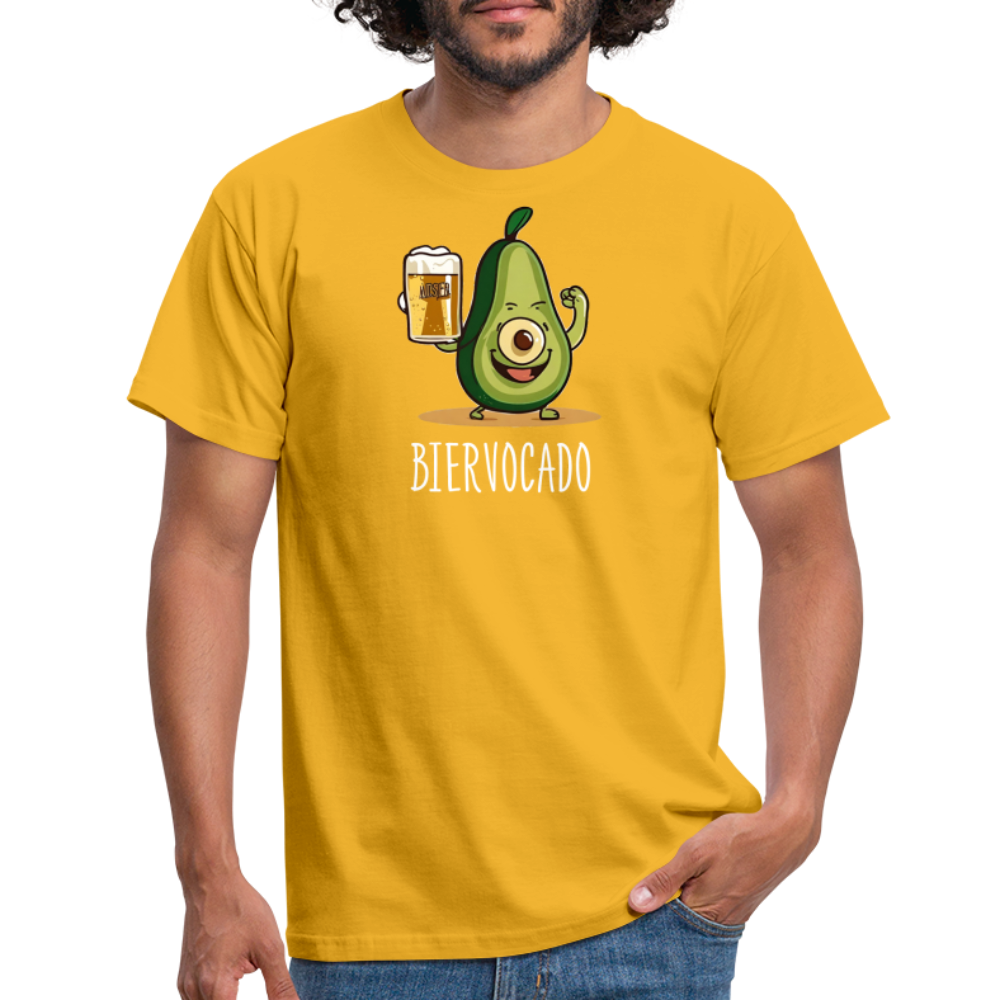 BIERVOCADO - Herren T-Shirt - Gelb