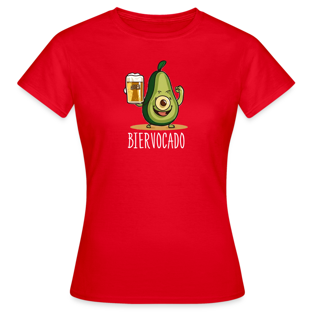 BIERVOCADO - Damen T-Shirt - Rot