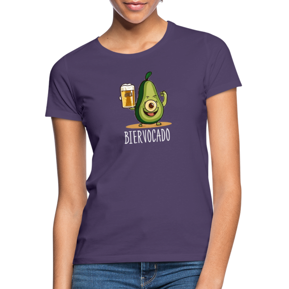 BIERVOCADO - Damen T-Shirt - Dunkellila