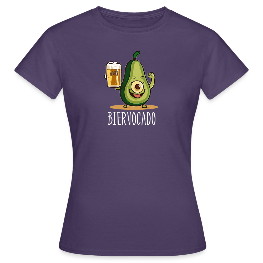 BIERVOCADO - Damen T-Shirt - Dunkellila