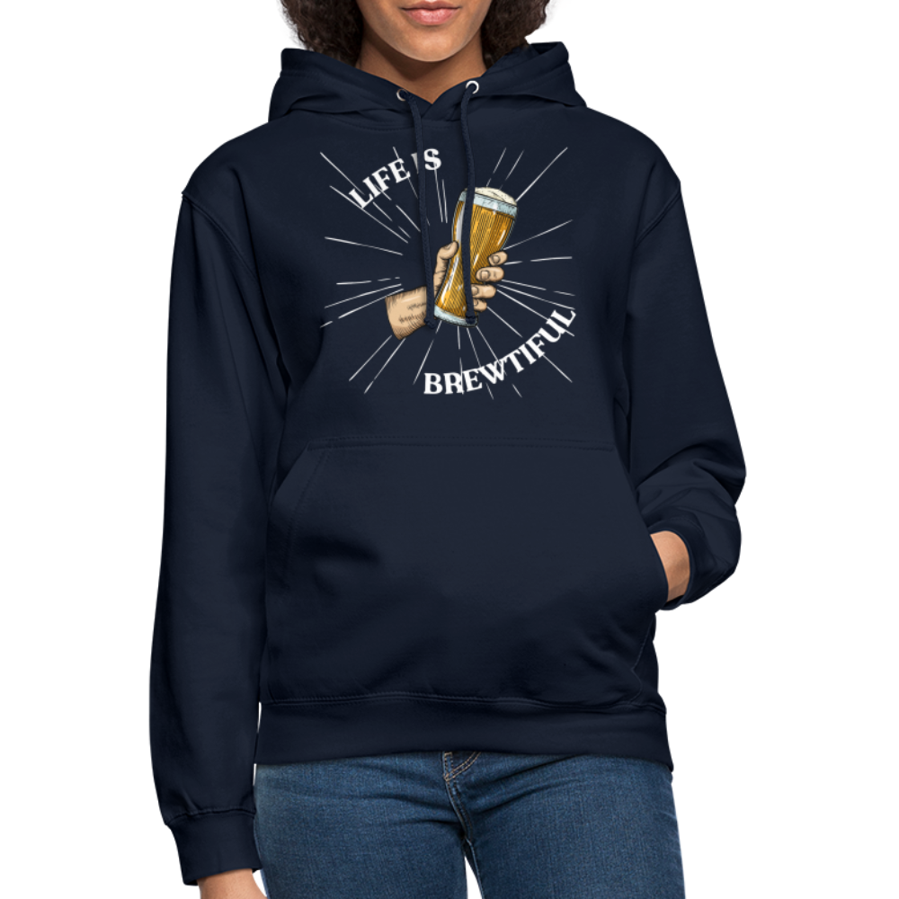 LIFE IS BREWTIFUL - Unisex Hoodie - Navy