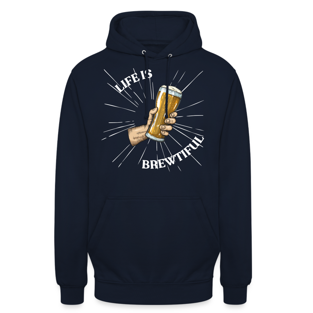 LIFE IS BREWTIFUL - Unisex Hoodie - Navy