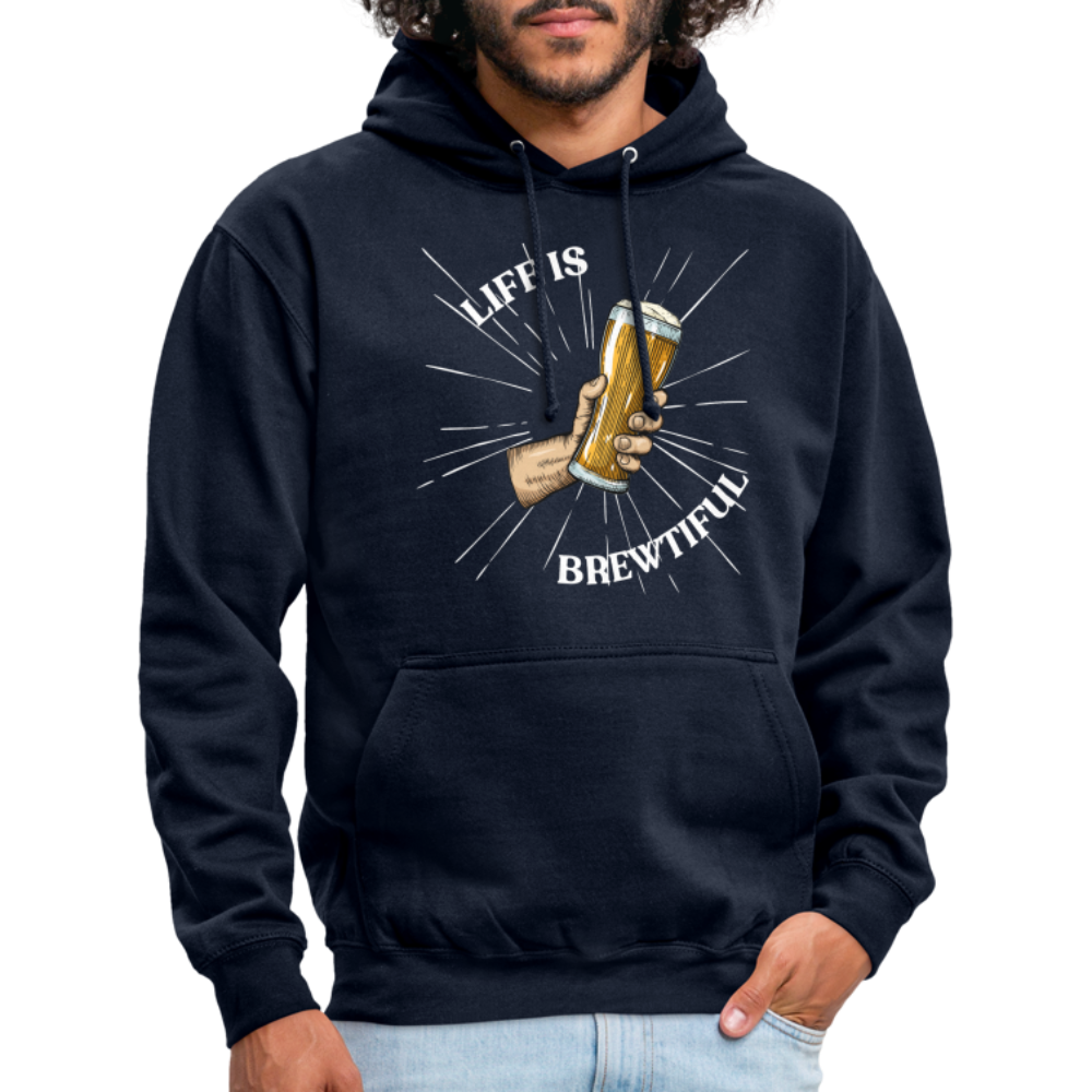 LIFE IS BREWTIFUL - Unisex Hoodie - Navy