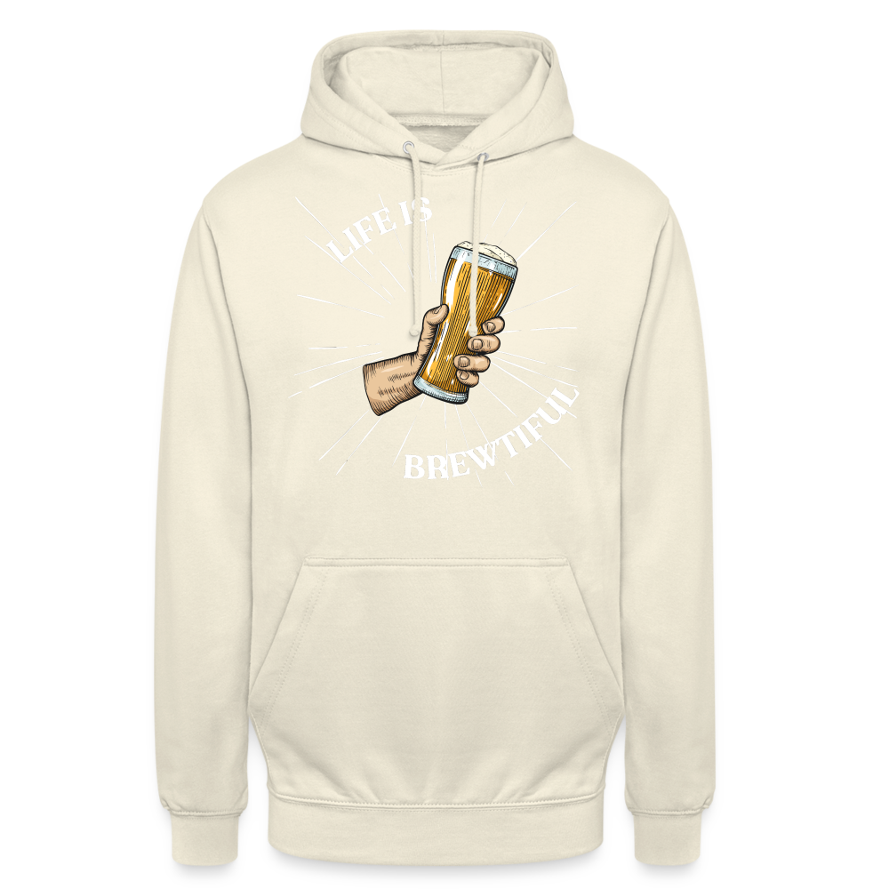 LIFE IS BREWTIFUL - Unisex Hoodie - Vanille-Milchshake