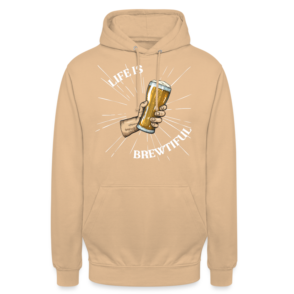 LIFE IS BREWTIFUL - Unisex Hoodie - Beige