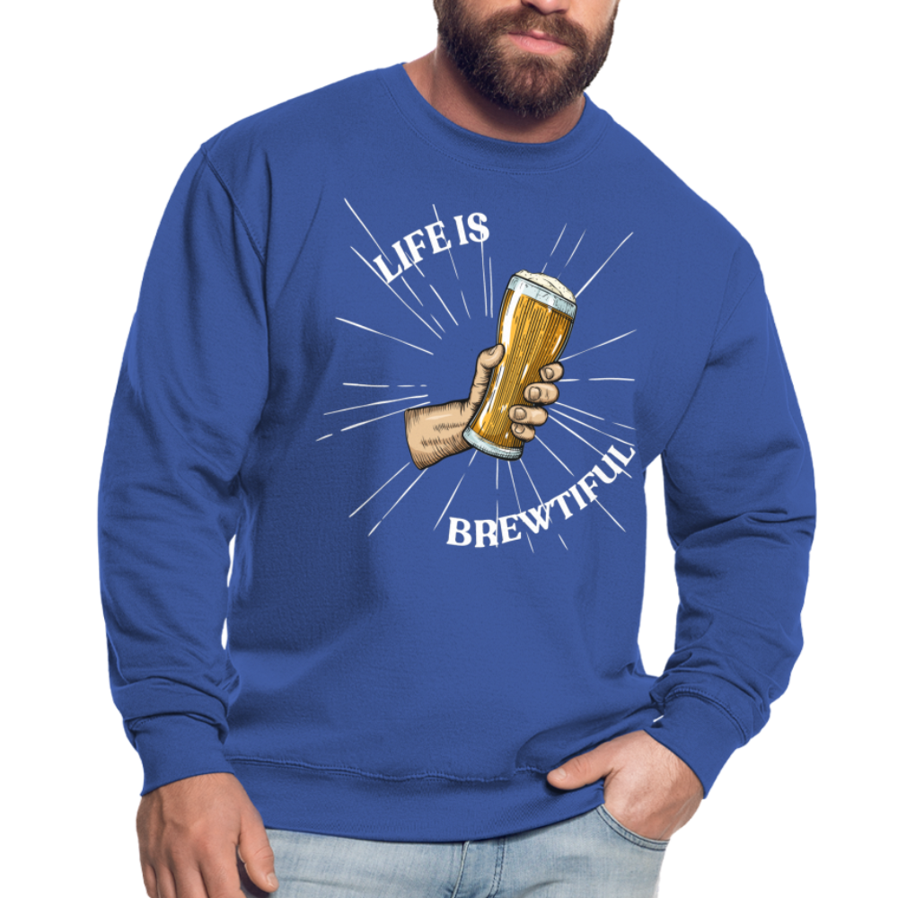 LIFE IS BREWTIFUL - Unisex Pullover - Royalblau