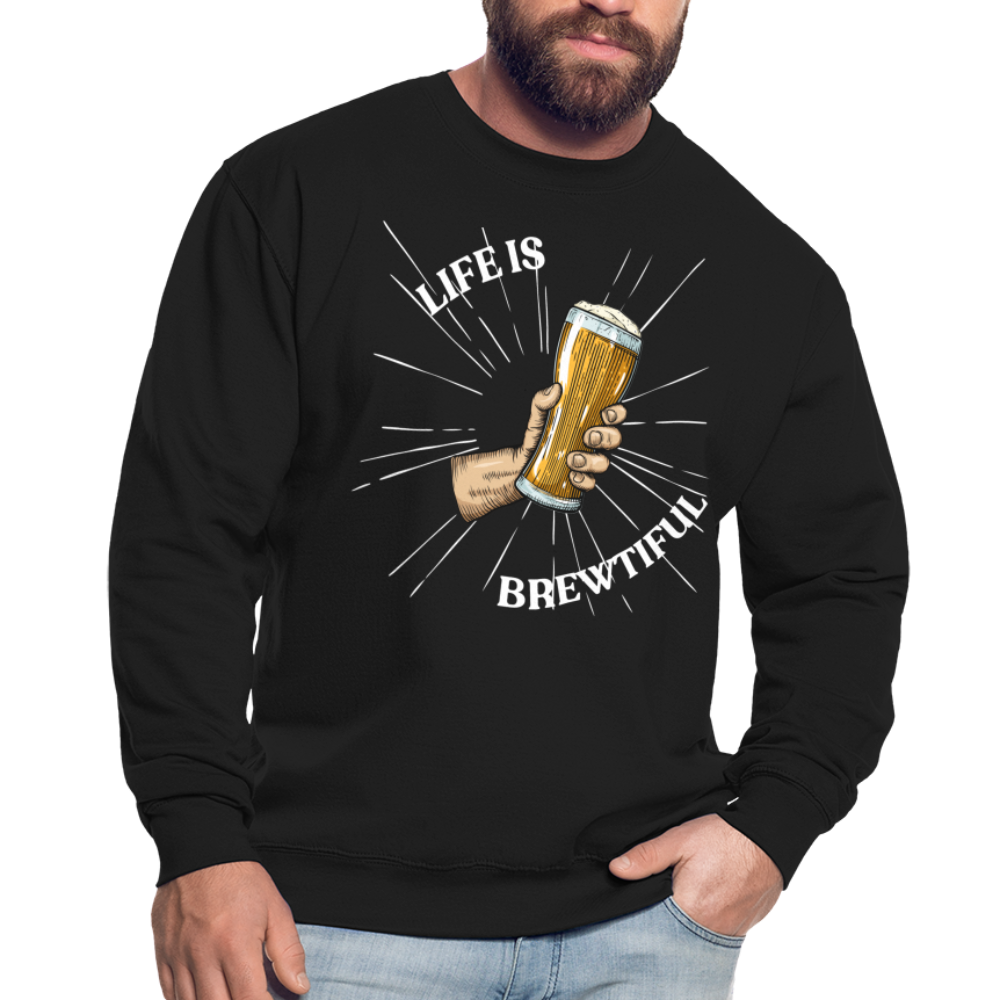 LIFE IS BREWTIFUL - Unisex Pullover - Schwarz