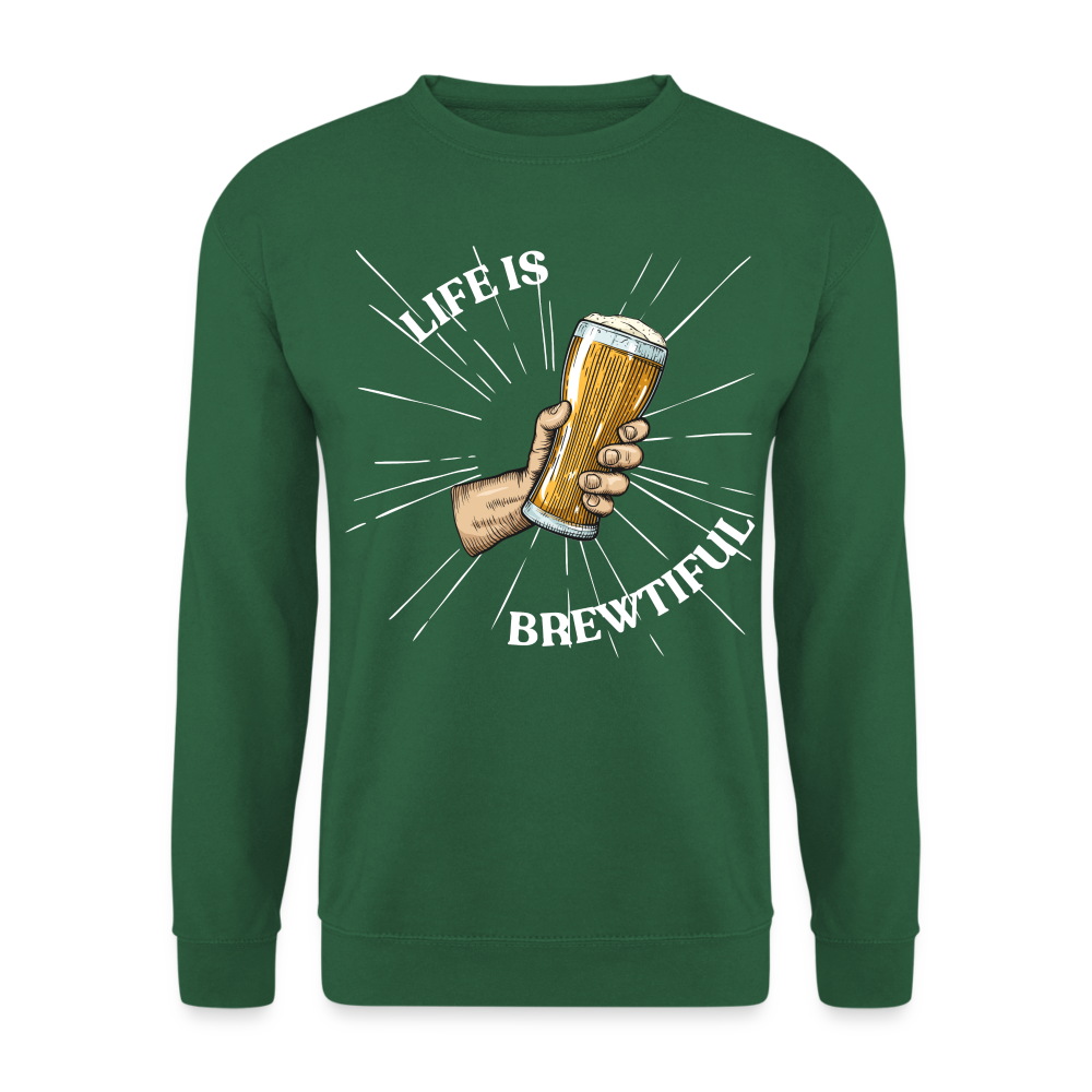 LIFE IS BREWTIFUL - Unisex Pullover - Grün