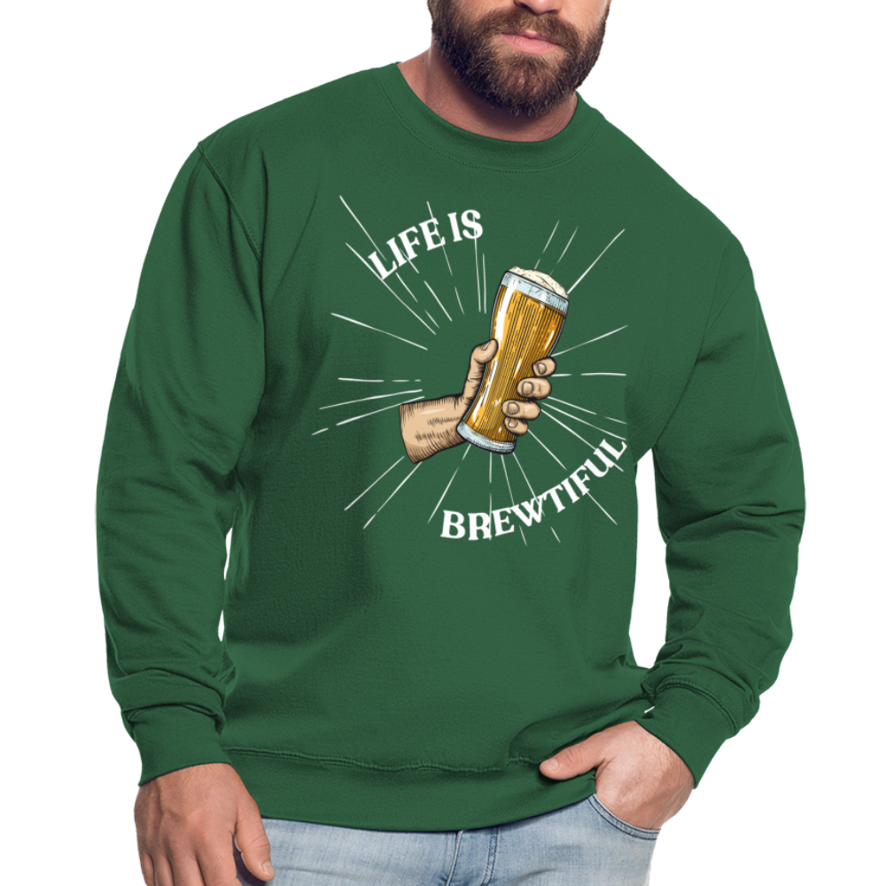 LIFE IS BREWTIFUL - Unisex Pullover - Grün