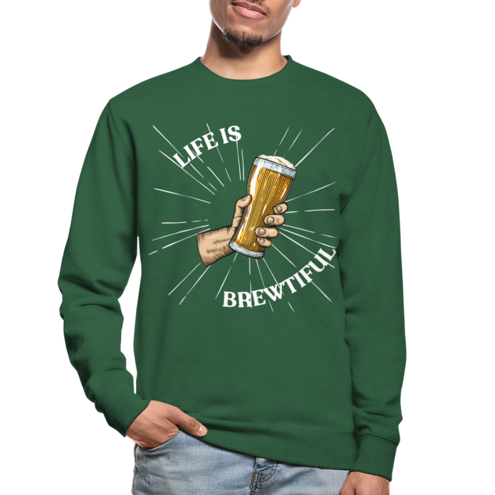 LIFE IS BREWTIFUL - Unisex Pullover - Grün