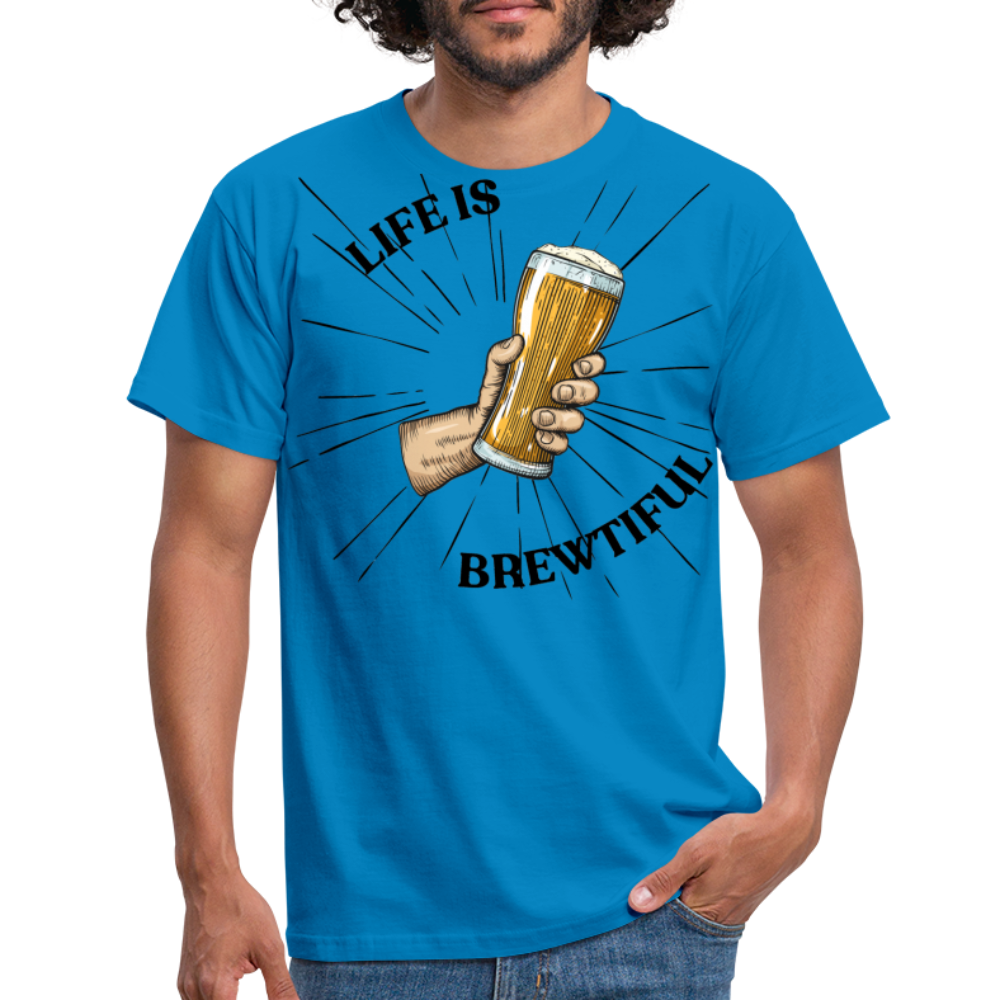 LIFE IS BREWTIFUL - Herren T-Shirt - Royalblau