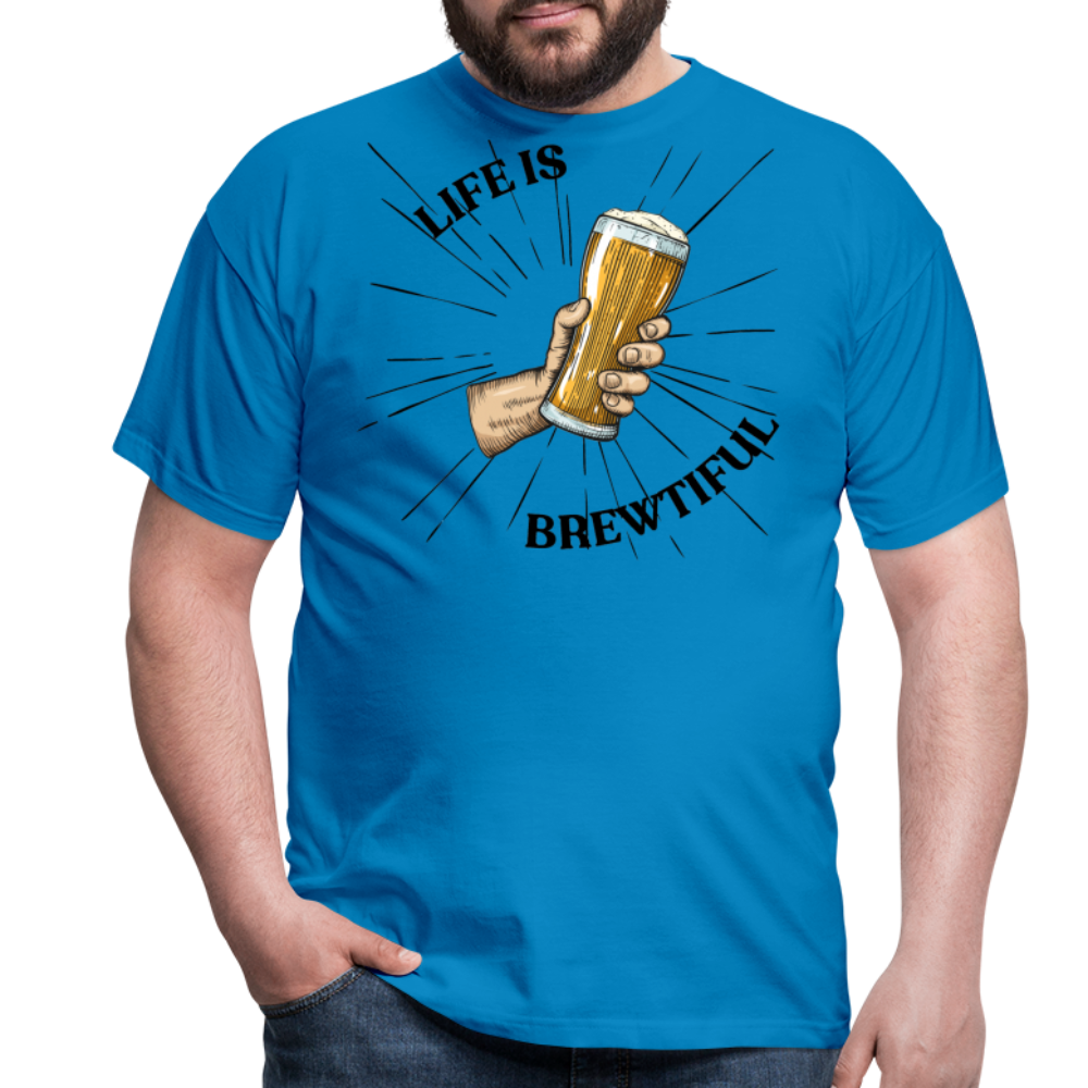 LIFE IS BREWTIFUL - Herren T-Shirt - Royalblau