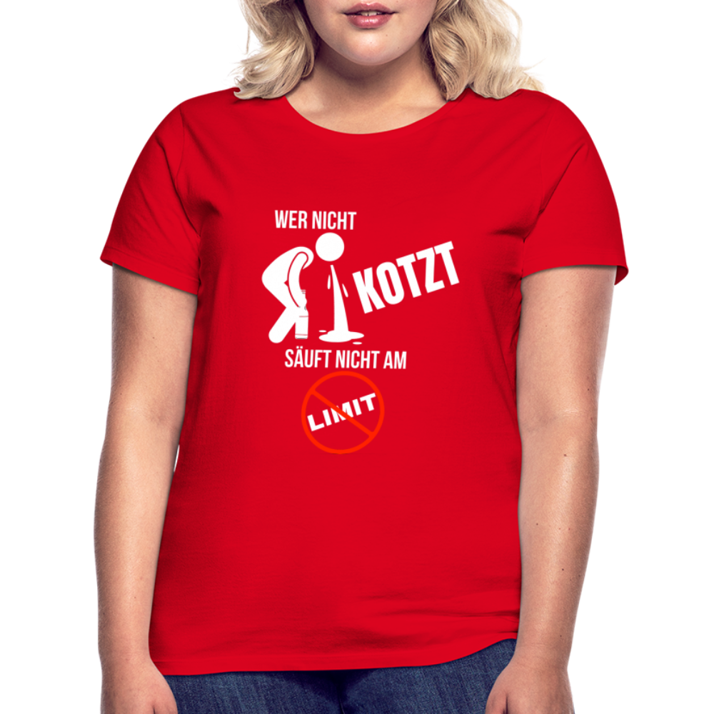 AM LIMIT - Damen T-Shirt - Rot