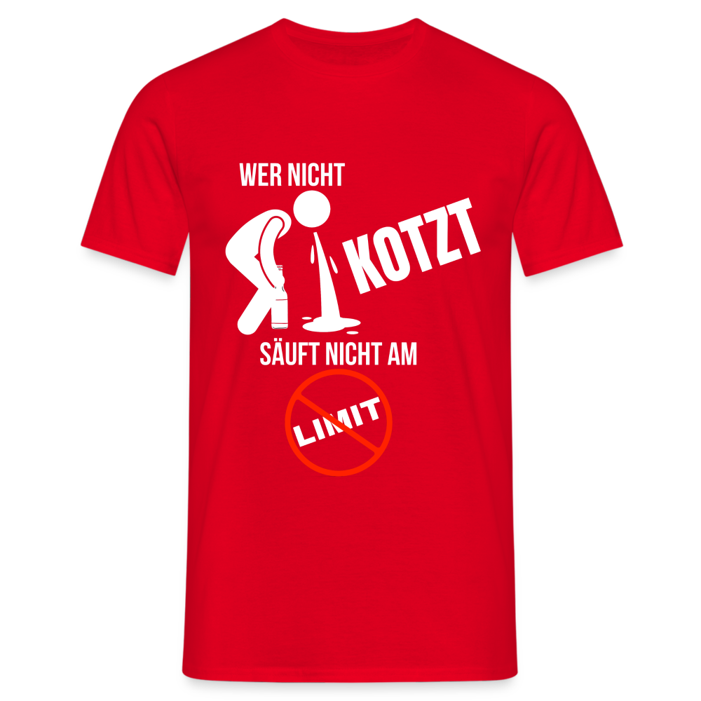 AM LIMIT - Herren T-Shirt - Rot