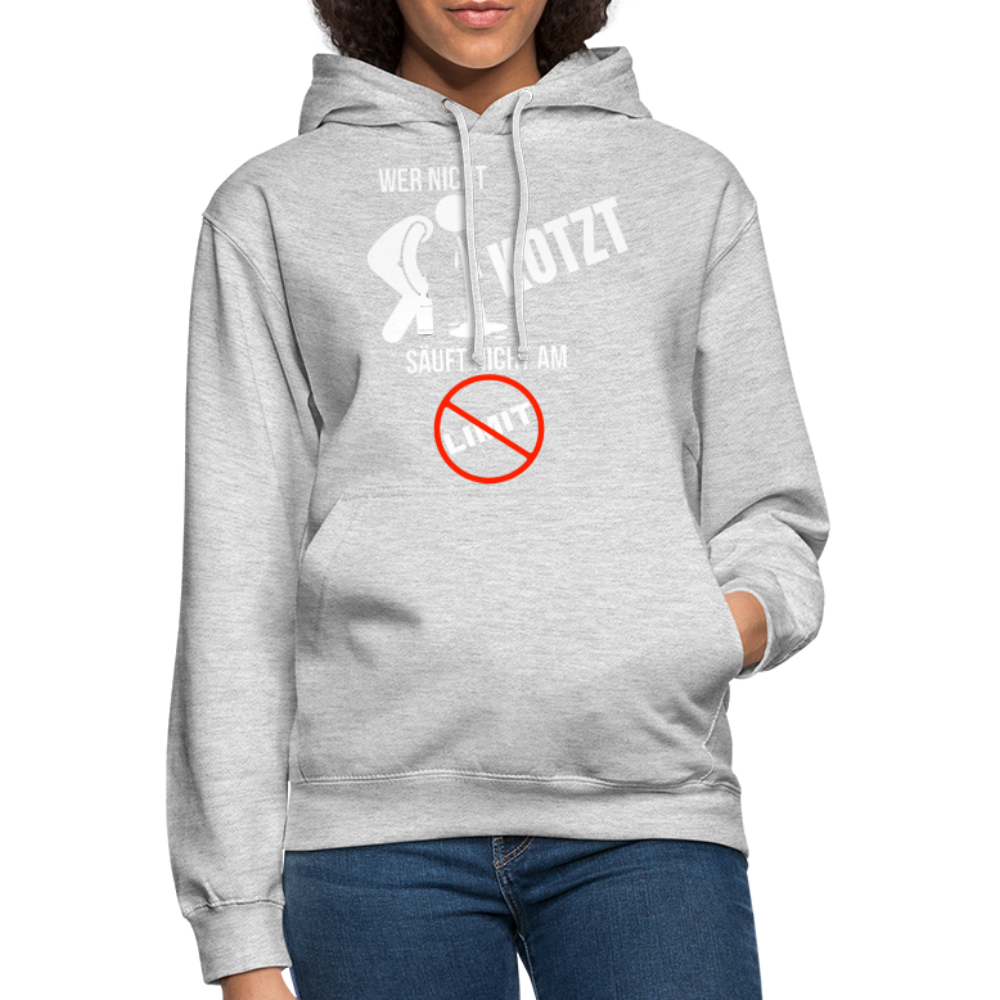 AM LIMIT - Unisex Hoodie - Hellgrau meliert