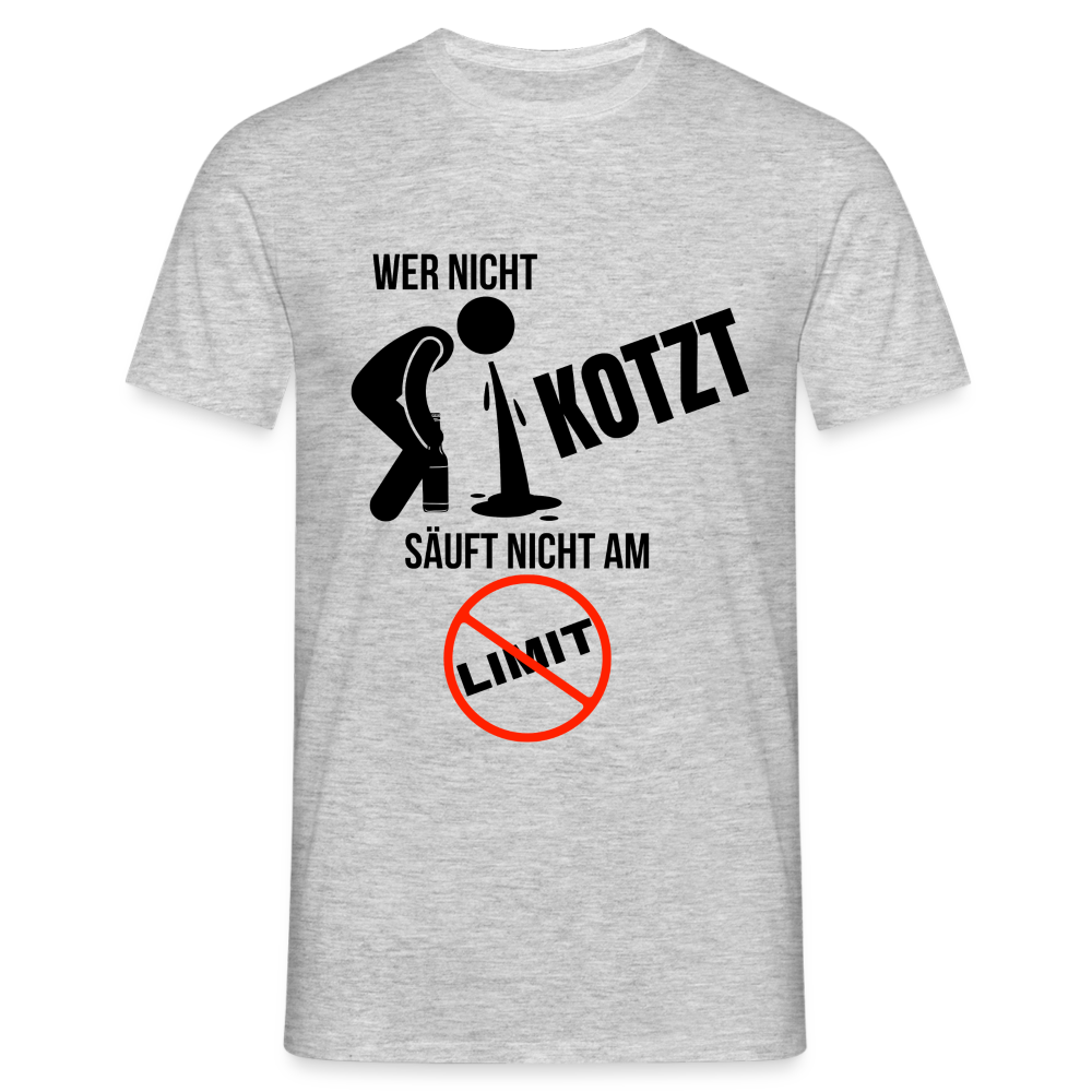 AM LIMIT - Herren T-Shirt - Grau meliert