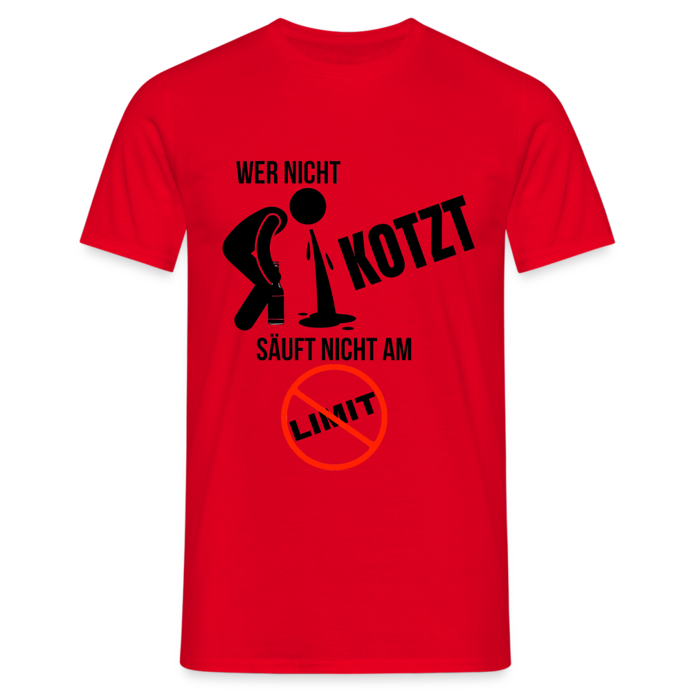 AM LIMIT - Herren T-Shirt - Rot